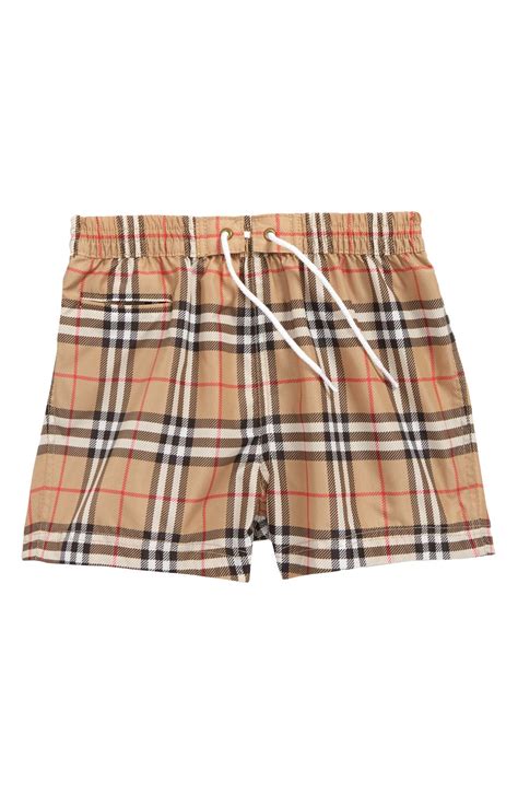 burberry swimming trunks for baby boy|burberry boys checkered swim trunks.